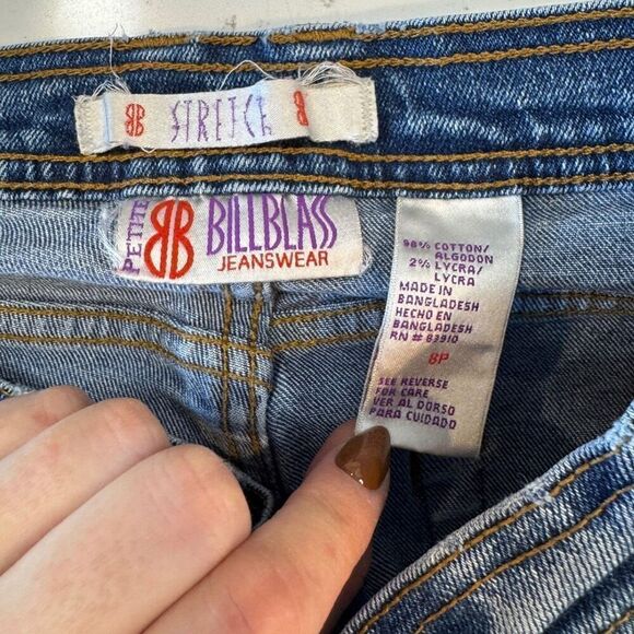 Vintage 90s Billblass High Rise Waist Petite Mom Jeans Denim Size 8 - Picture 4 of 4